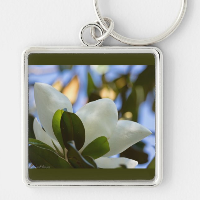 Stained Glass Sky Southern Magnolia Gifts Apparel Key Ring (Front)