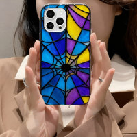 🕸️ Stained Glass Spiderweb Wednesday iPhone Case