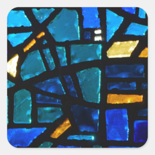 Stained Glass Square Sticker