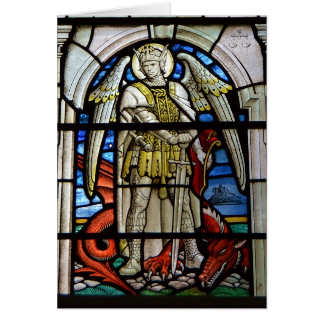 Stained Glass St Michael Helston Cornwall England (Front)