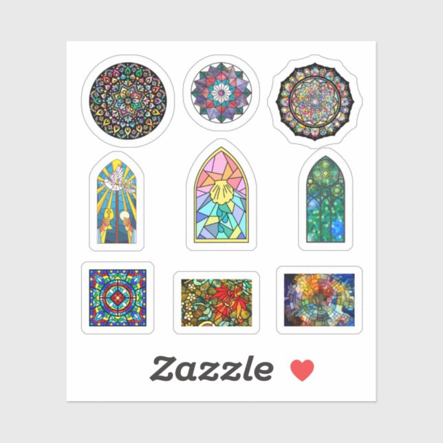Stained Glass Stickers (Sheet)