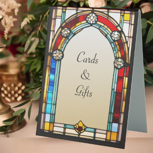 Stained Glass Style Cards & Gifts Unique Wedding