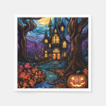 Stained Glass style haunted house