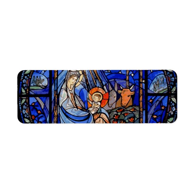 Stained Glass Style Nativity (Front)