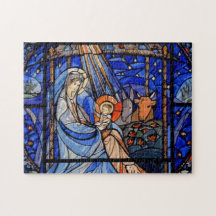 Stained Glass Style Nativity
