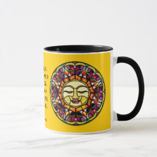 Stained Glass Sun (Personalised Mug) Mug