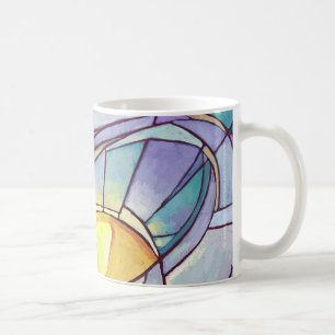 Stained Glass Sun Shining Sky Coffee Mug