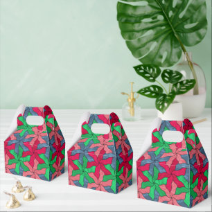 Stained Glass Tessellated Flowers Favour Box