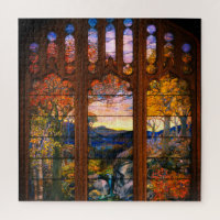 Stained glass tiffany look Victorian elegant