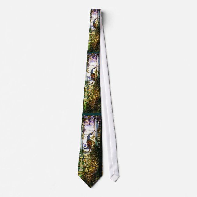 Stained Glass Tiffany Peacock Tie (Front)