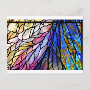 Stained Glass, Tiffany - Style,  Postcard