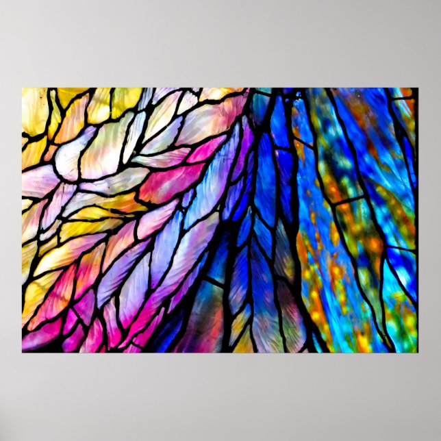 Stained Glass, Tiffany - Style,  Poster (Front)