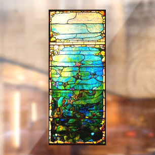 Stained glass tiffany window look starfish  cling