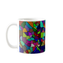 Stained Glass Tilted Tile 11oz Mug