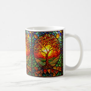 Stained Glass Tree Of Life Coffee Mug