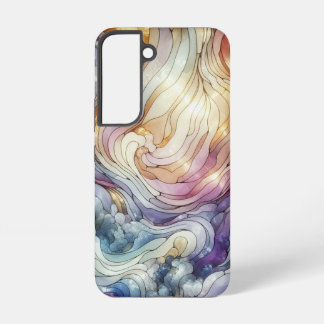 Stained glass wave samsung galaxy case