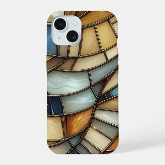 Stained Glass Waves iPhone 15 Case