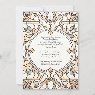 Stained Glass Wedding Invitation