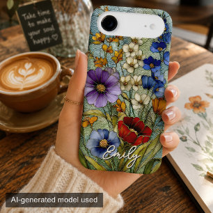 Stained Glass Wildflower Garden Personalised