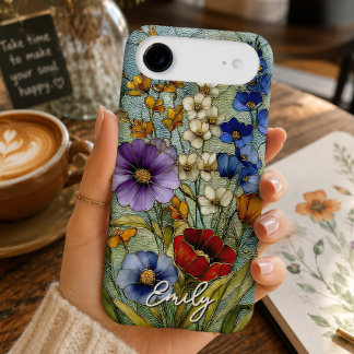 Stained Glass Wildflower Garden Personalised 