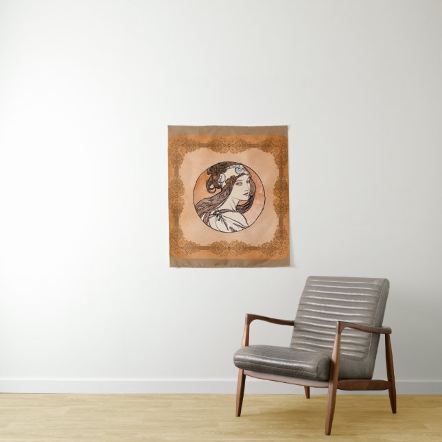 Stained glass window by Alphonse Mucha Tapestry (In Situ)