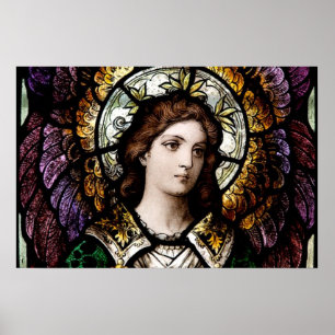 stained glass window by Otto F. Andrle Poster