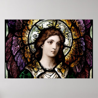 stained glass window by Otto F. Andrle Poster