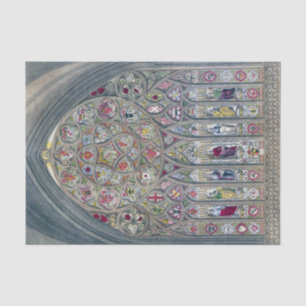 Stained glass window cathedral church illustration tissue paper