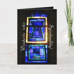 Stained Glass Window Christmas Card