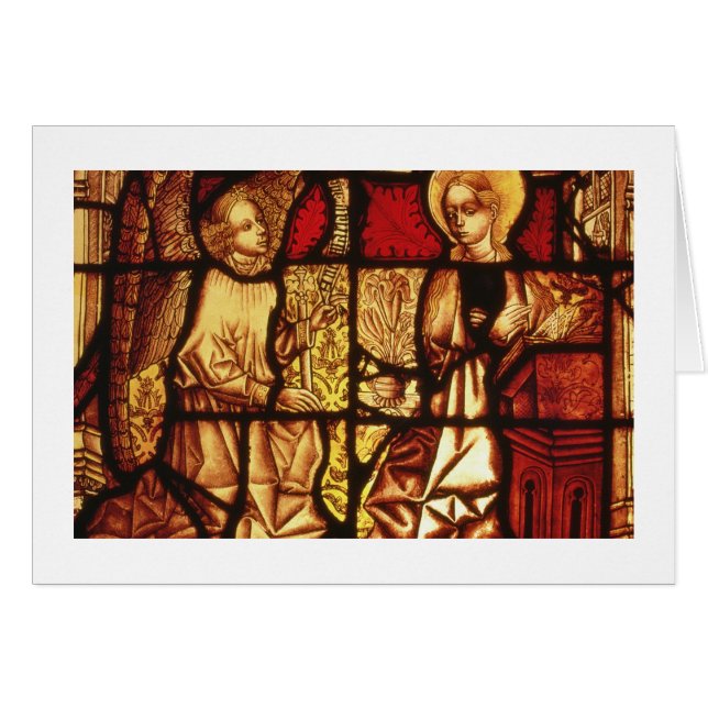 Stained glass window depicting the Annunciation, G (Front Horizontal)