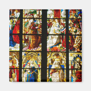 Stained Glass Window in Cologne Cathedral, Germany Magnet