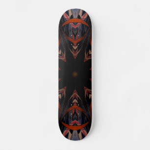 Stained Glass Window Kaleidoscope 12 Skateboard