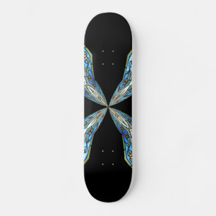 Stained Glass Window Kaleidoscope 16 Skateboard