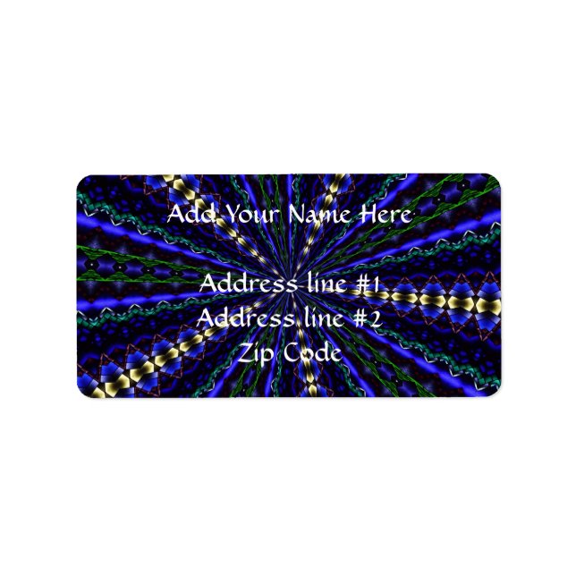 Stained Glass Window Kaleidoscope 17 Label (Front)