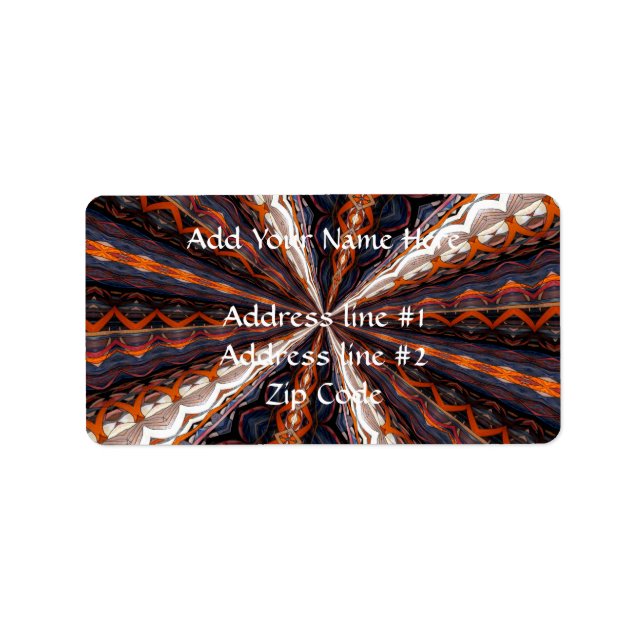 Stained Glass Window Kaleidoscope 19 Label (Front)