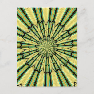 Stained Glass Window Kaleidoscope 20 Postcard