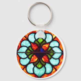 Stained Glass Window Key Ring