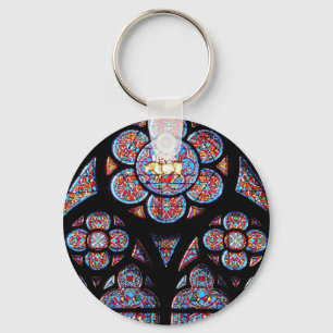 Stained Glass Window Keychain