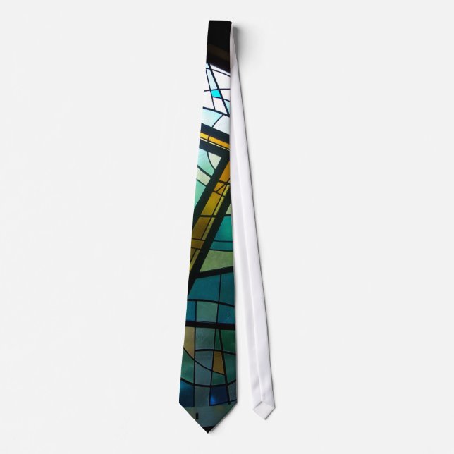 Stained Glass Window Men's Neck Tie Dress Tie (Front)