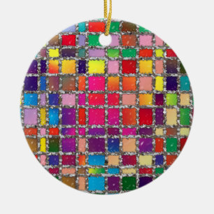 Stained Glass Window Multicolour Pattern Ornament