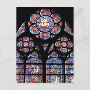 Stained Glass Window Postcard