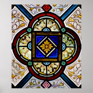 Stained Glass Window Poster