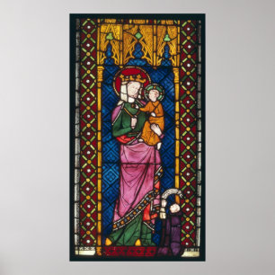 Stained Glass Window Poster
