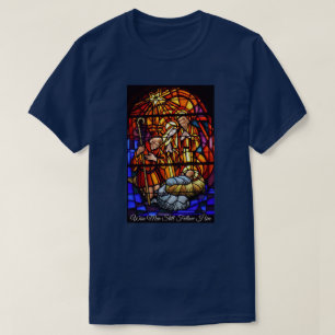 Stained Glass Window Pretty Christmas Gift T-Shirt