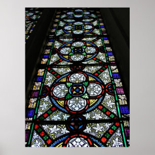 Stained glass window St Mary Bishops Lydeard Poster