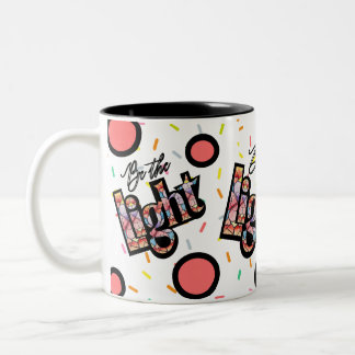 Stained Glass Window Watercolor Multicolor Two-Tone Coffee Mug