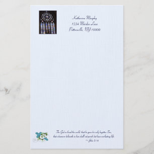 'Stained Glass Windows' Easter Stationery