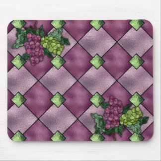 Stained Glass Wine Love Mouse Mat