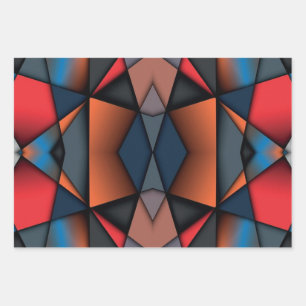 Stained Glass Wrapping Paper Sheet