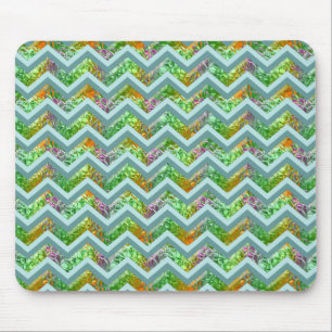 Stained Glass ZigZag Mouse Mat